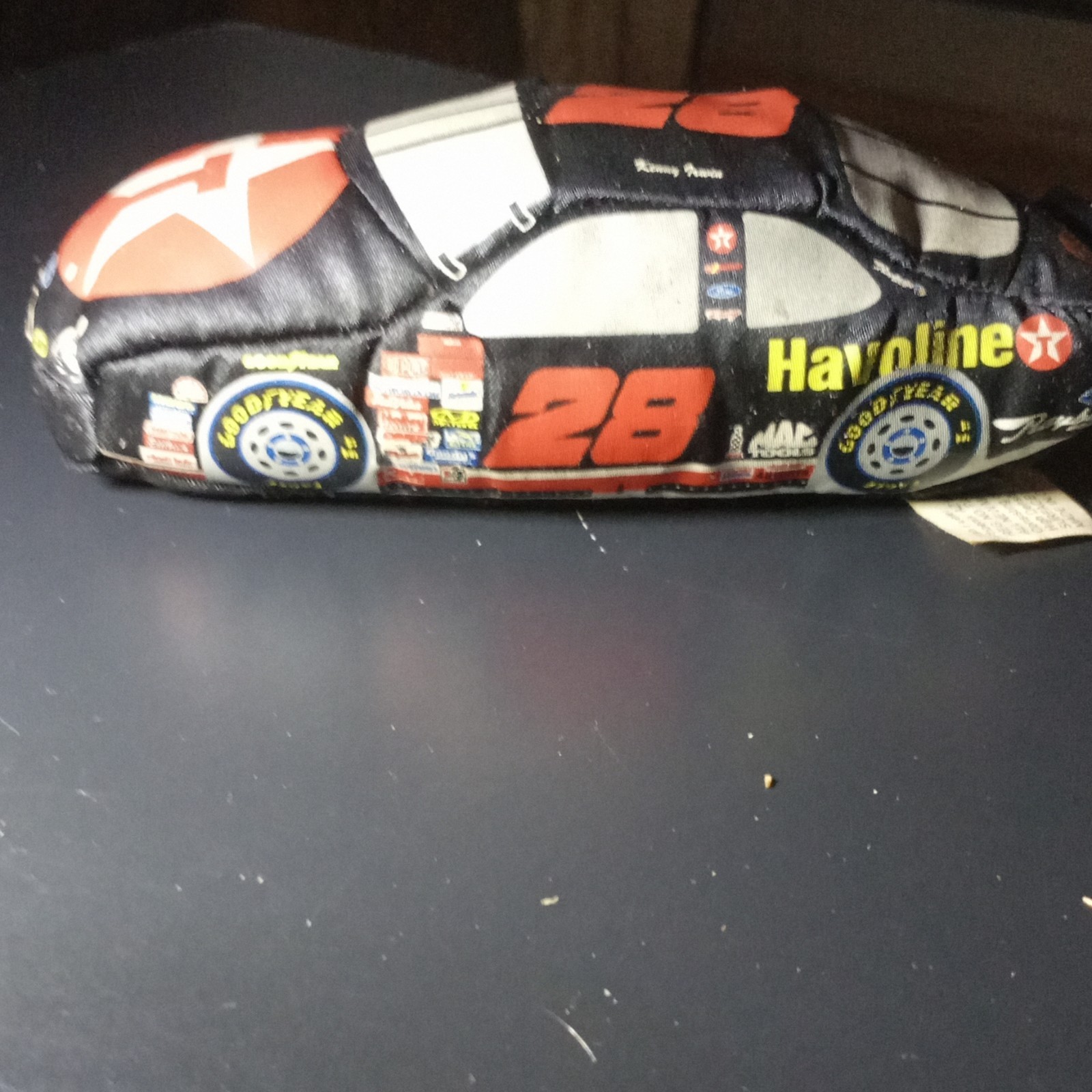 NASCAR Kenny Irwin #28 Havoline Texaco Plush Stuffed Race Car Vintage 1996