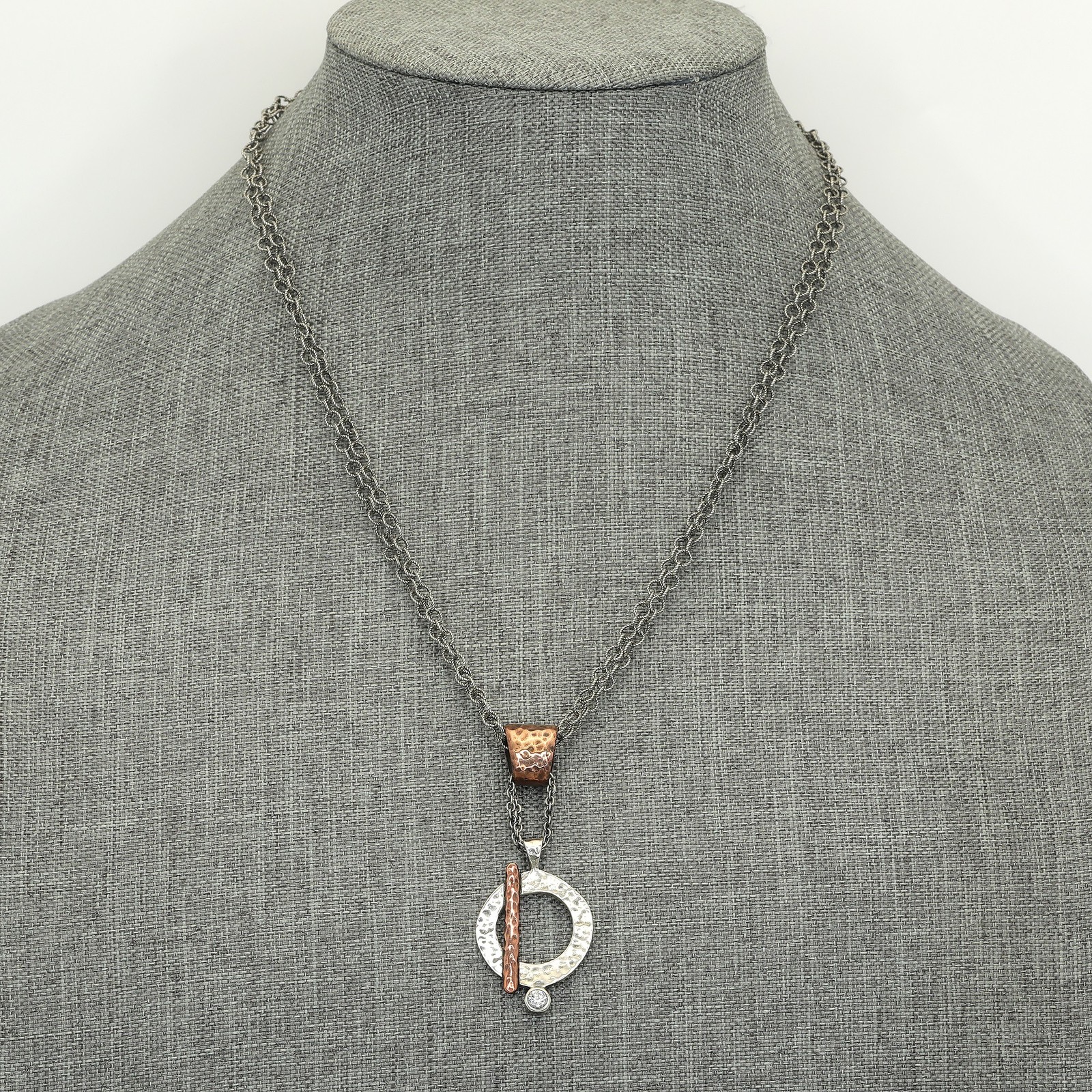 Vintage Silpada Sterling Silver & Copper 10th Anniversary Rep Only Necklace Vintage Silpada Sterling Silver & Copper 10th Anniversary Rep Only Necklace