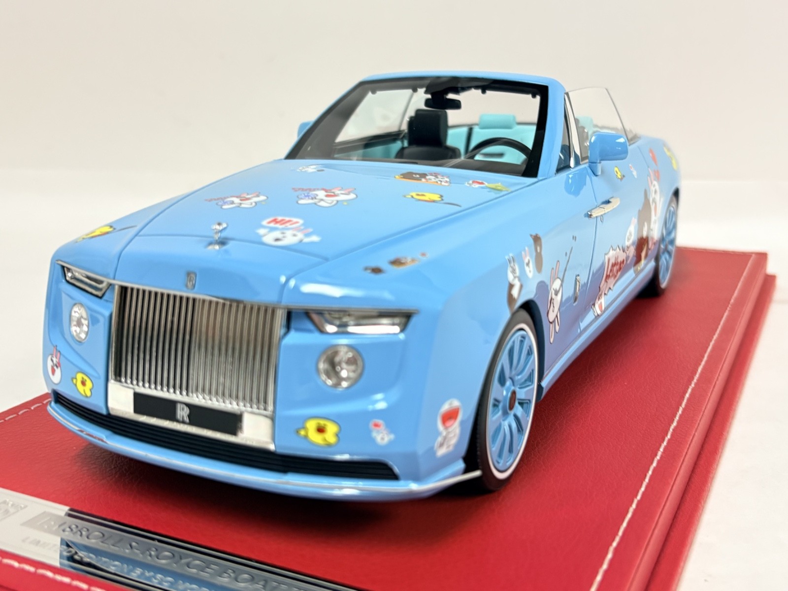 1/18 GL Models  Rolls Royce Boat Tail Blue Cartoon Suede Base Limited to 66 pcs