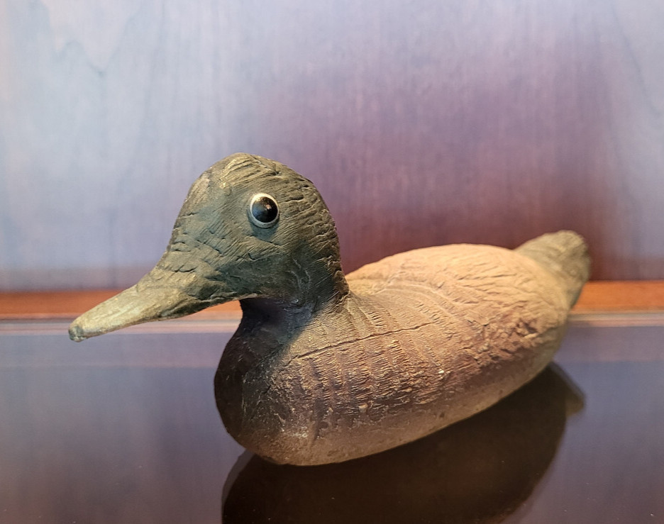 Vintage Hand-Painted Duck Decoy Figurine Decor 7.25 Vintage Hand-Painted Duck Decoy Figurine Decor 7.25