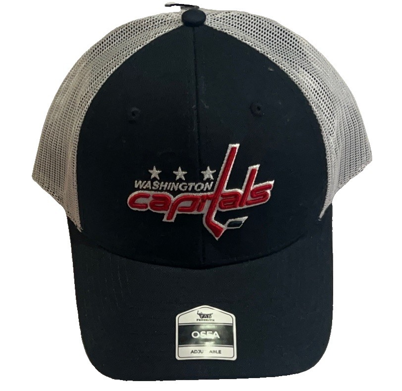 Washington Capitals Fan Favorite Adult Trucker Mesh SnapBack Hat NEW RARE