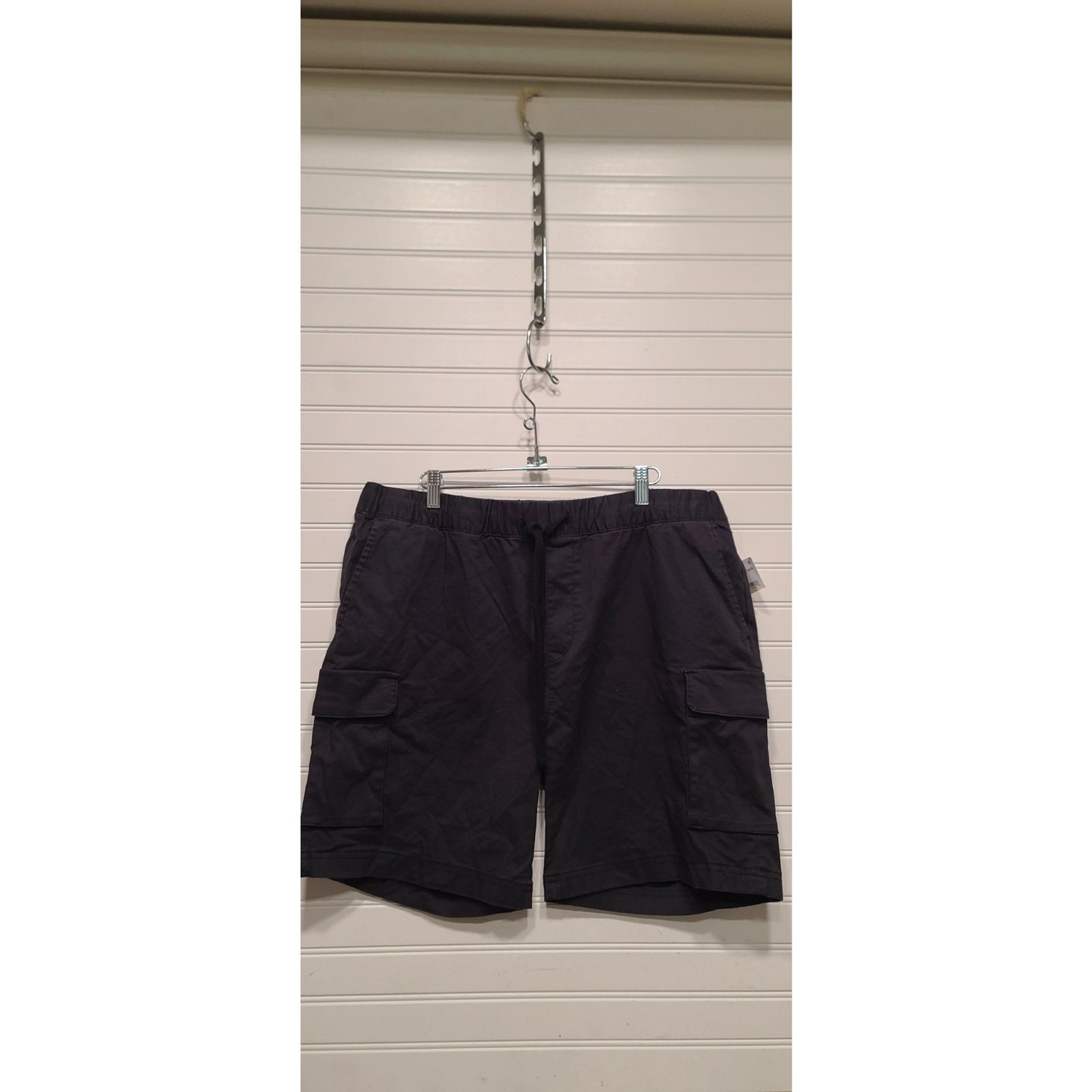Nordstrom Abound Mens Elastic Waist Black Shorts Size L NWT