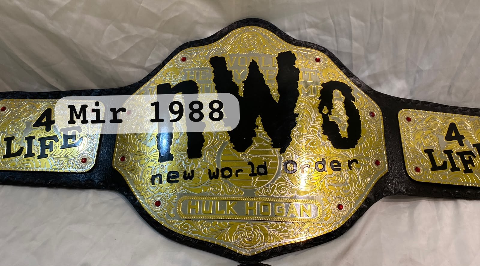 Nw big Gold 4 Life Heavyweight wrestling Champion Belt Replica Adult Size