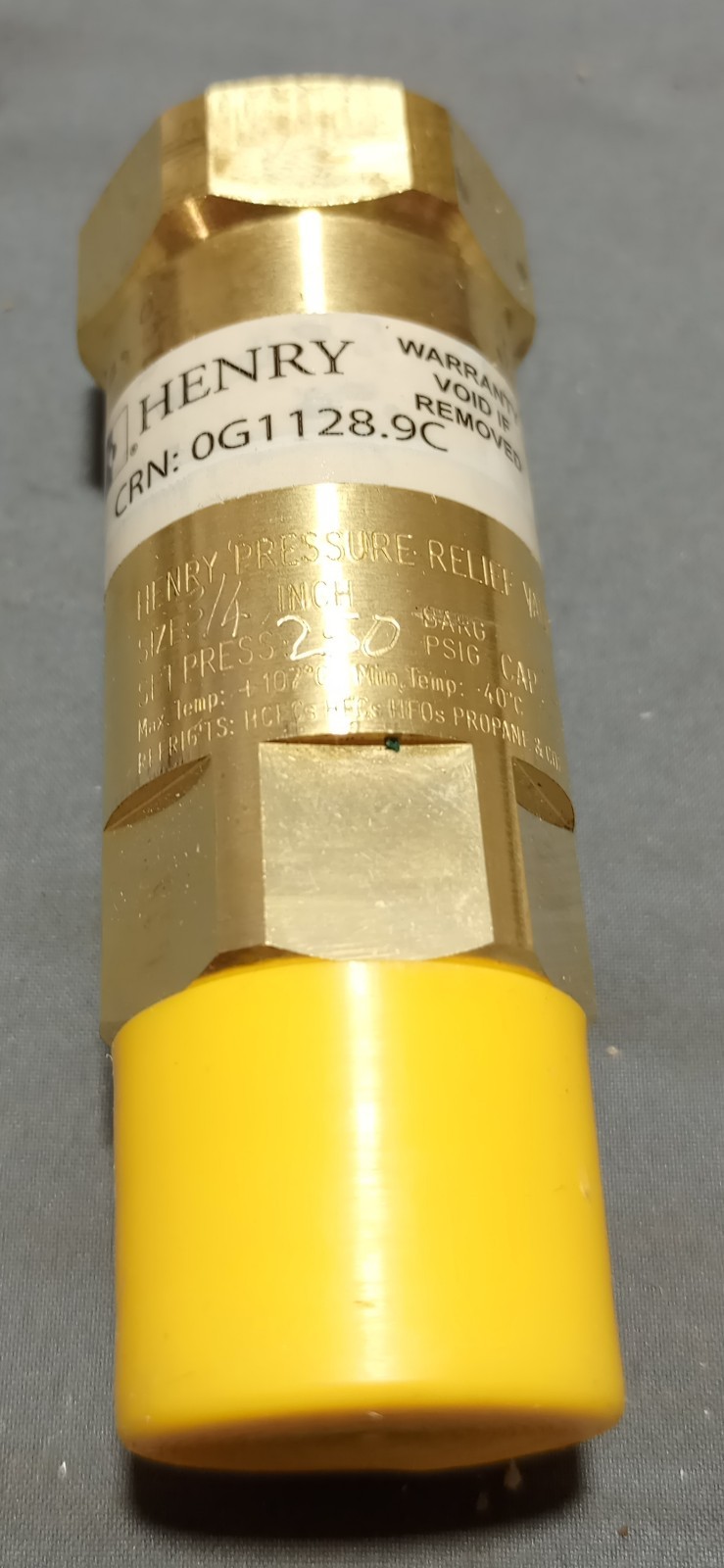 Henry Pressure Relief Valve 5242 3/4\ Henry Pressure Relief Valve 5242 3/4\