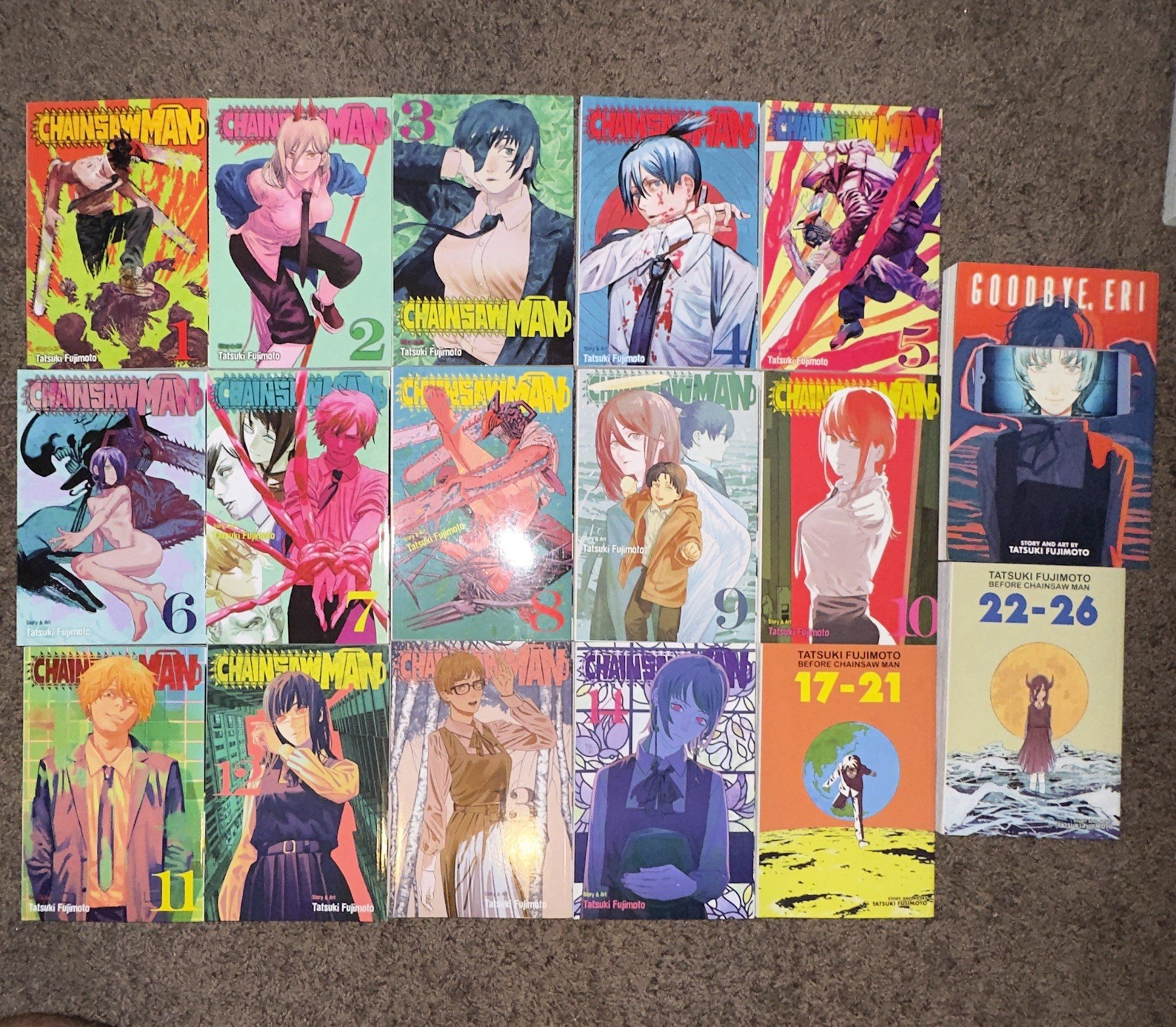 Chainsaw Man Vol 1-14 + Goodbye Eri + Before CSM 17-26 Chainsaw Man Vol 1-14 + Goodbye Eri + Before CSM 17-26