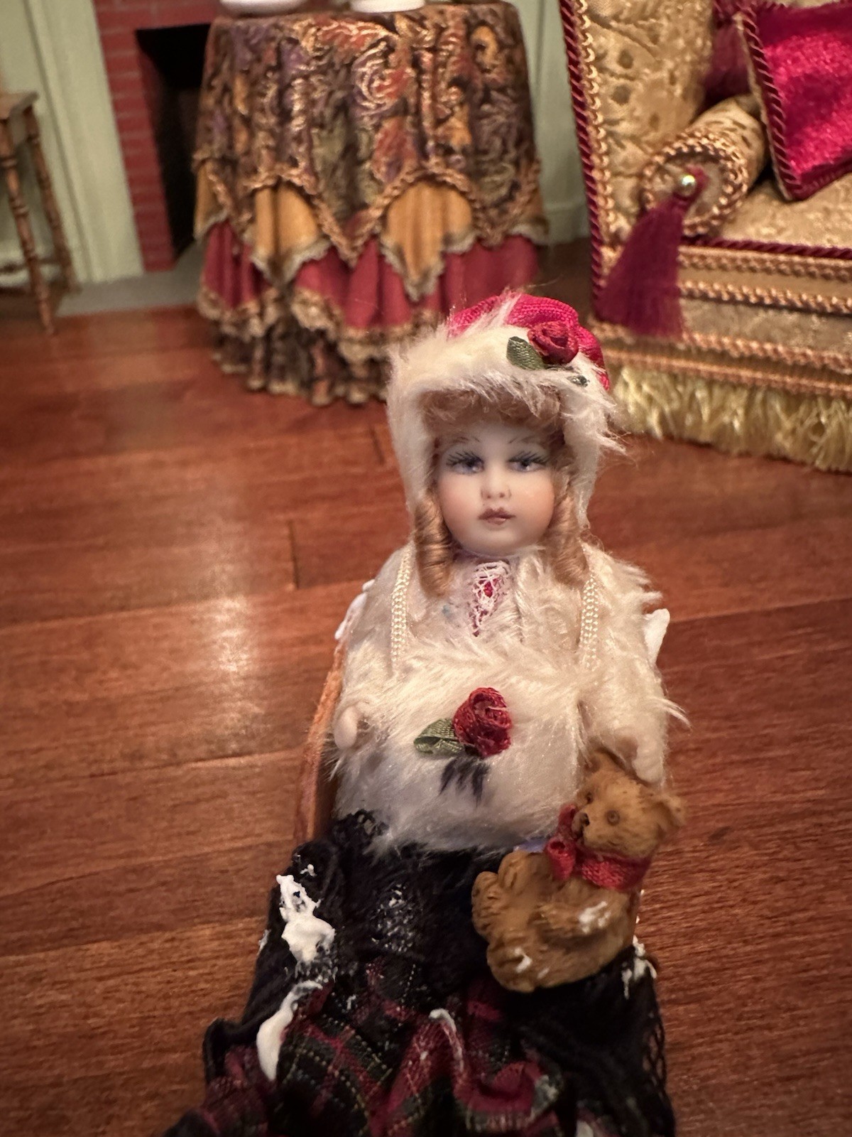 OOAK PORCELAIN 1:12 Scale Doll By Renowned Artist Pat Boldt OOAK PORCELAIN 1:12 Scale Doll By Renowned Artist Pat Boldt