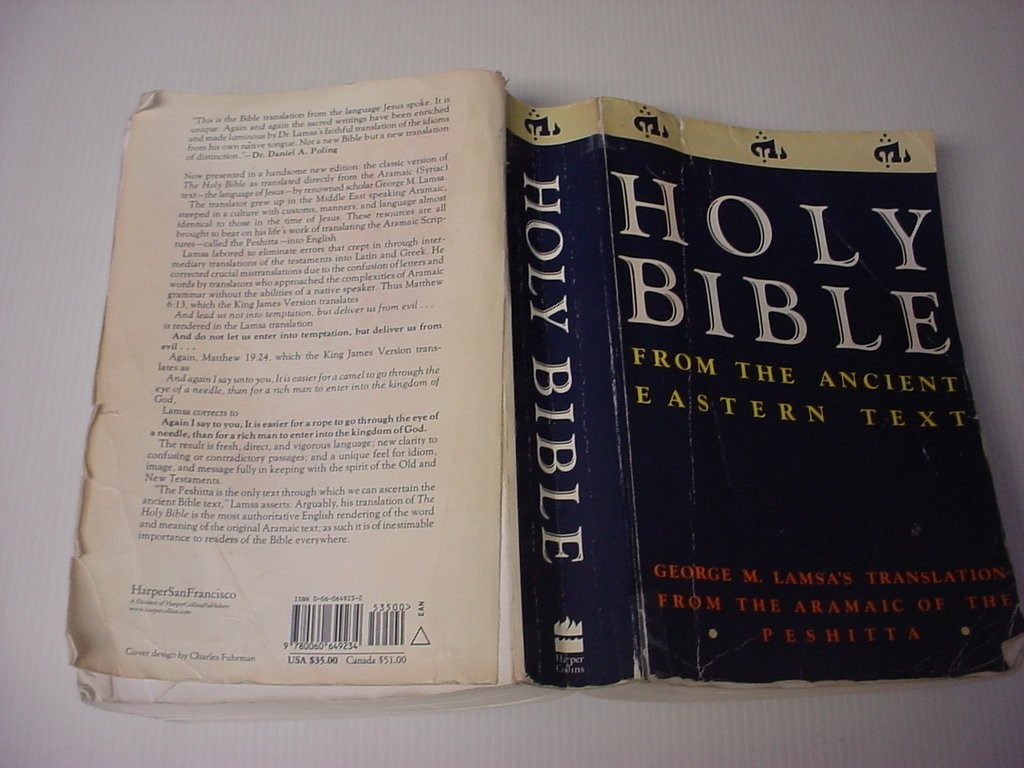Holy Bible: From the Ancient Eastern Text: George M. Lamsa\'s Translation Fro...