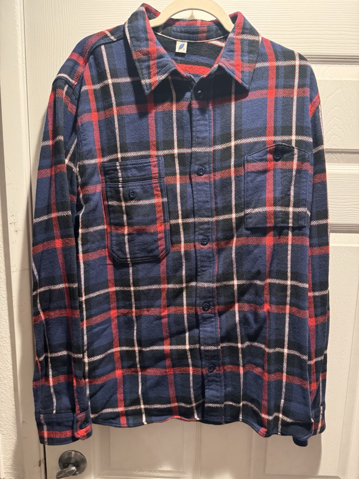 Pure Blue Japan PBJ Men\'s Flannel Shirt Cotton Japan XL 6 Rare Pure Blue Japan PBJ Men\'s Flannel Shirt Cotton Japan XL 6 Rare