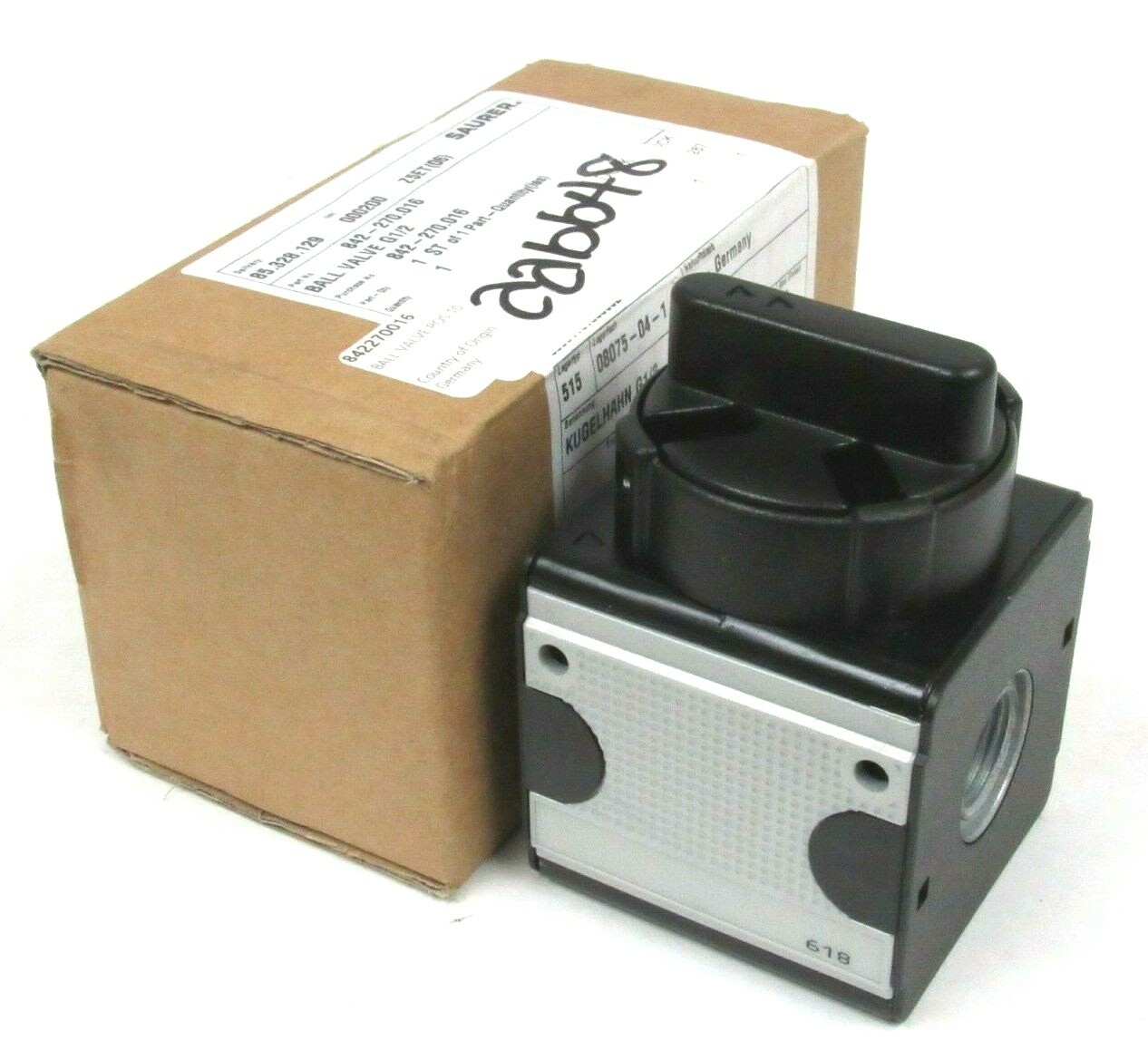 NEW SAURER 842-270.016 G1/2 618 BALL VALVE POSITIONER 842270016 NEW SAURER 842-270.016 G1/2 618 BALL VALVE POSITIONER 842270016