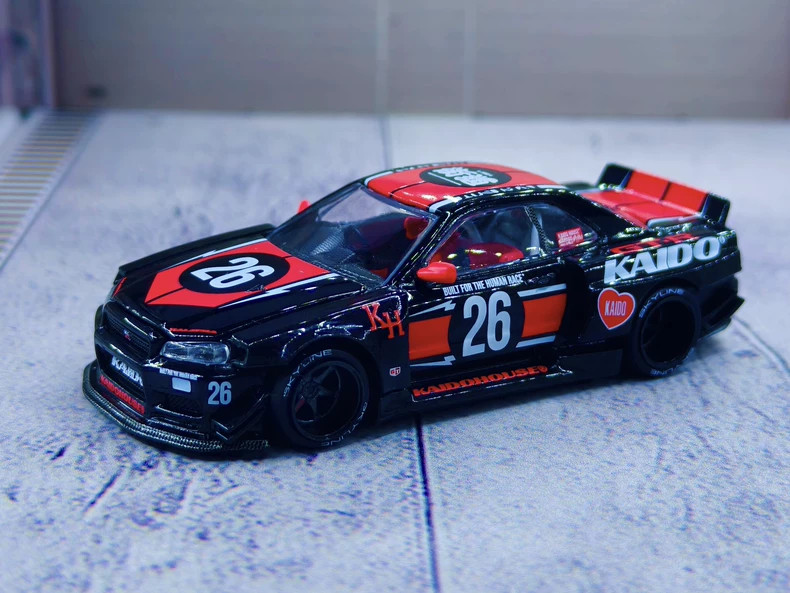 Kaido House Mini GT 271 1/64 Skyline GT-R R34 Kaido Works 2026 HEC Diecast Model