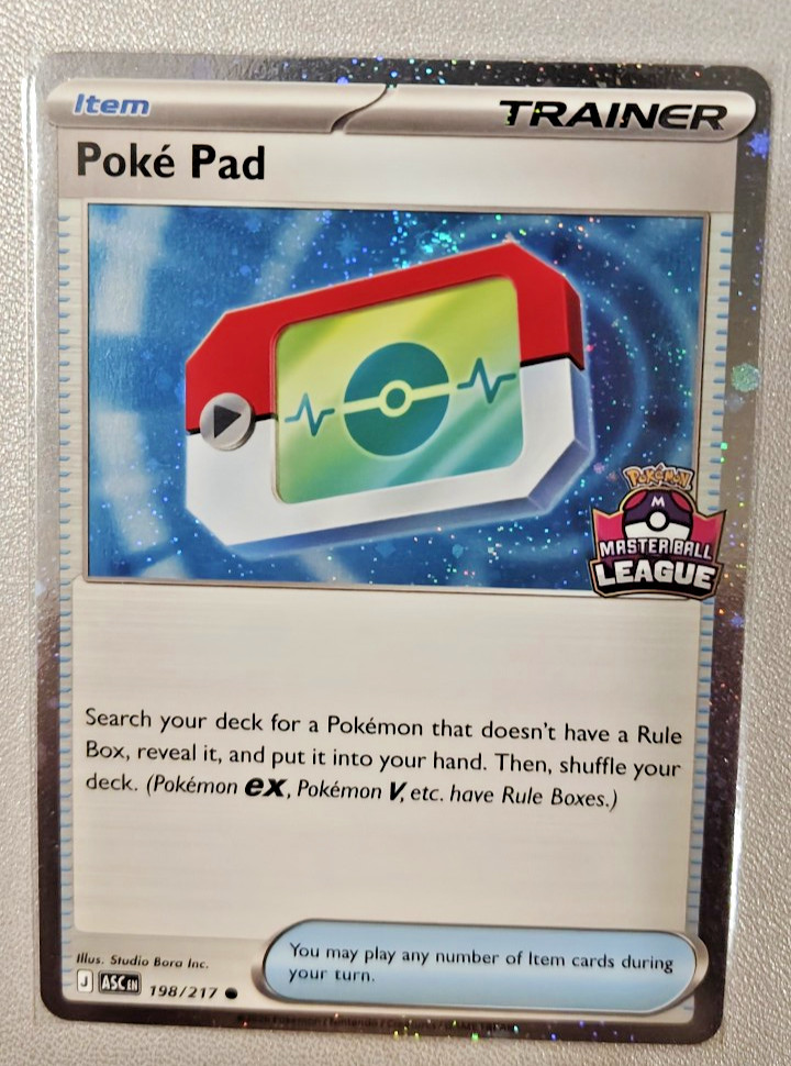 Pokepad 198/217 Master Ball League Asia Exclusive Pokepad 198/217 Master Ball League Asia Exclusive