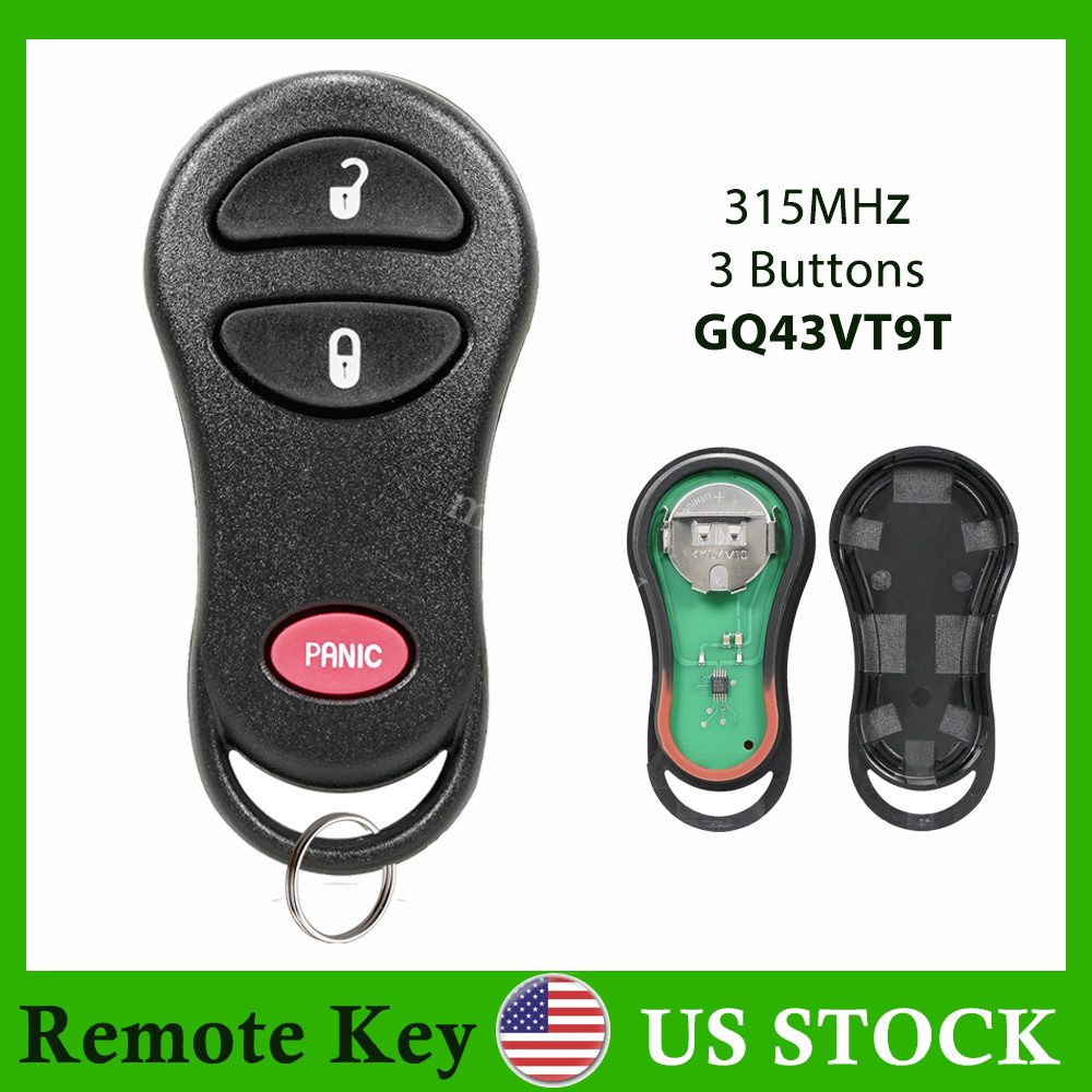 For 1999 2000 2001 2002 Dodge Ram 1500 2500 3500 Remote Control Key Fob GQ43VT9T