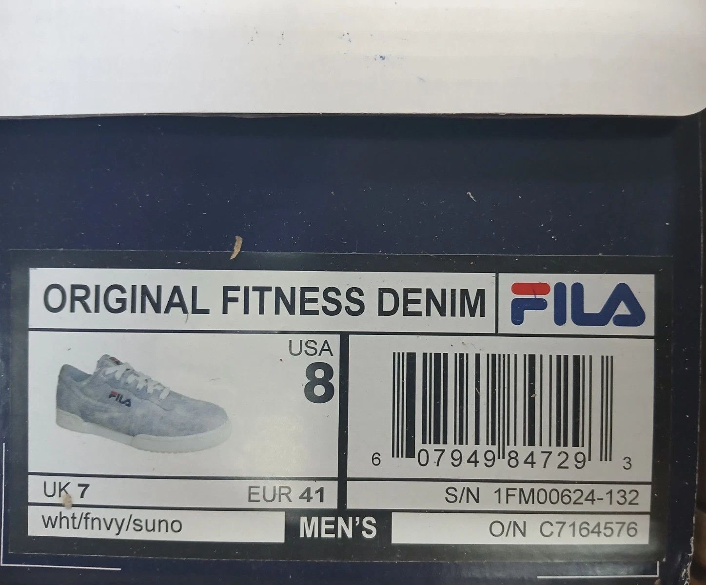 Fila Original Fitness Blue Denim Mens Casual Sneakers Shoes Choose Size