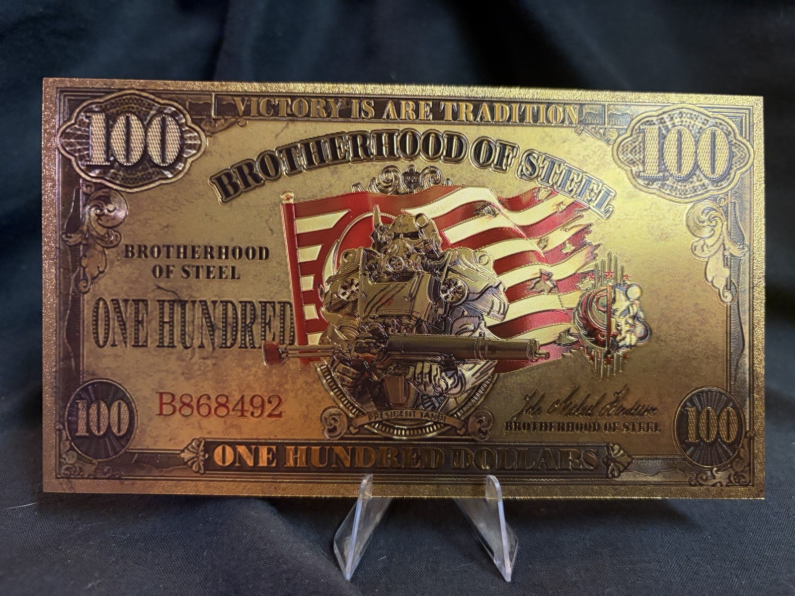 MISPRINT Fallout Brotherhood Of Steel Novelty Bill