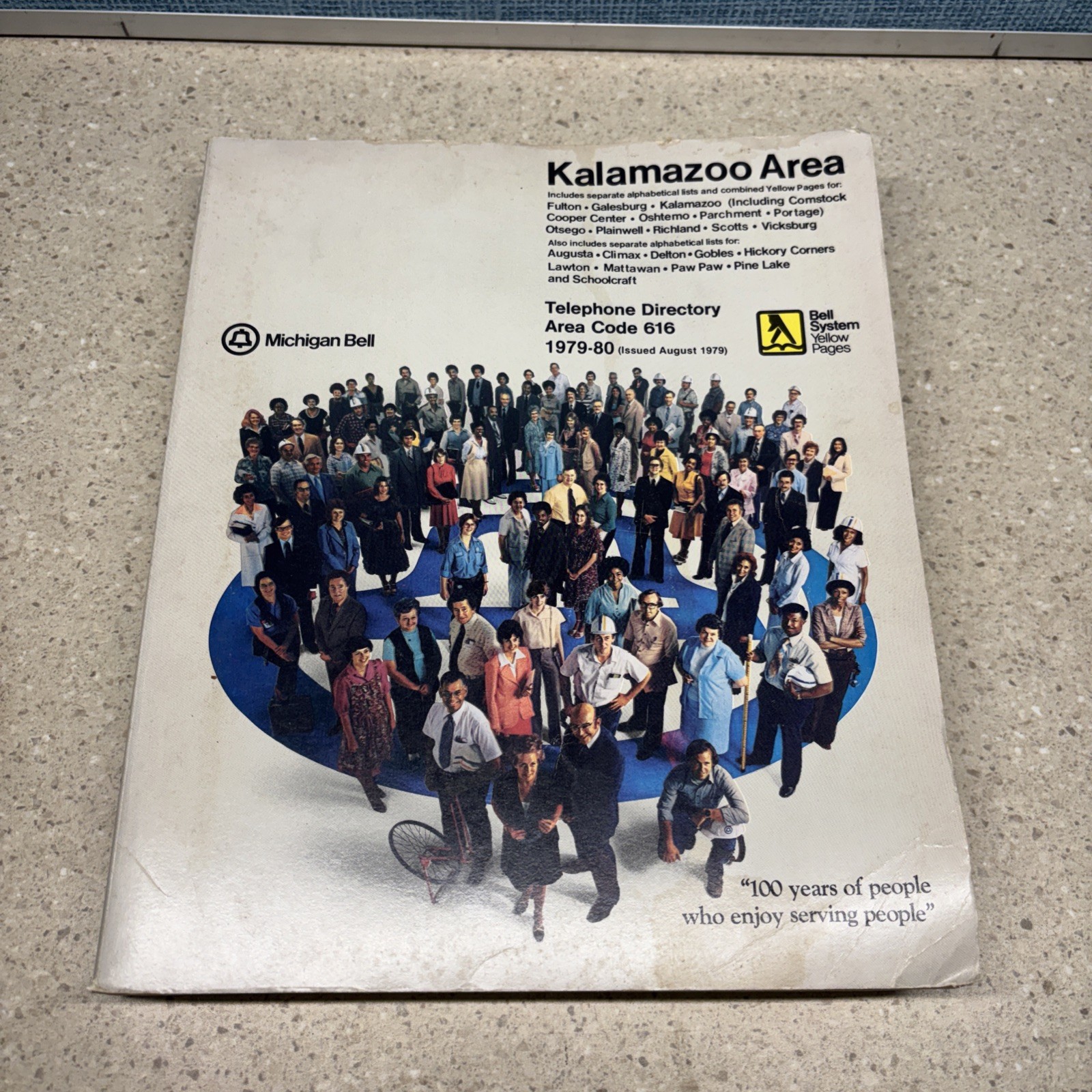 Vintage 1979-80 Kalamazoo Michigan Bell System Telephone Directory Yellow Pages