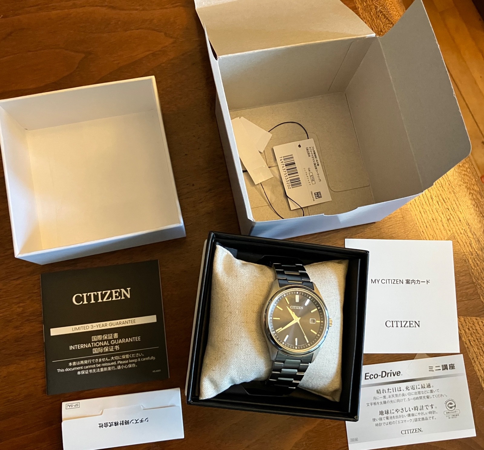 Citizen Collection BM1350-54E Eco-Drive Solar Stainless Sapphire Men Watch