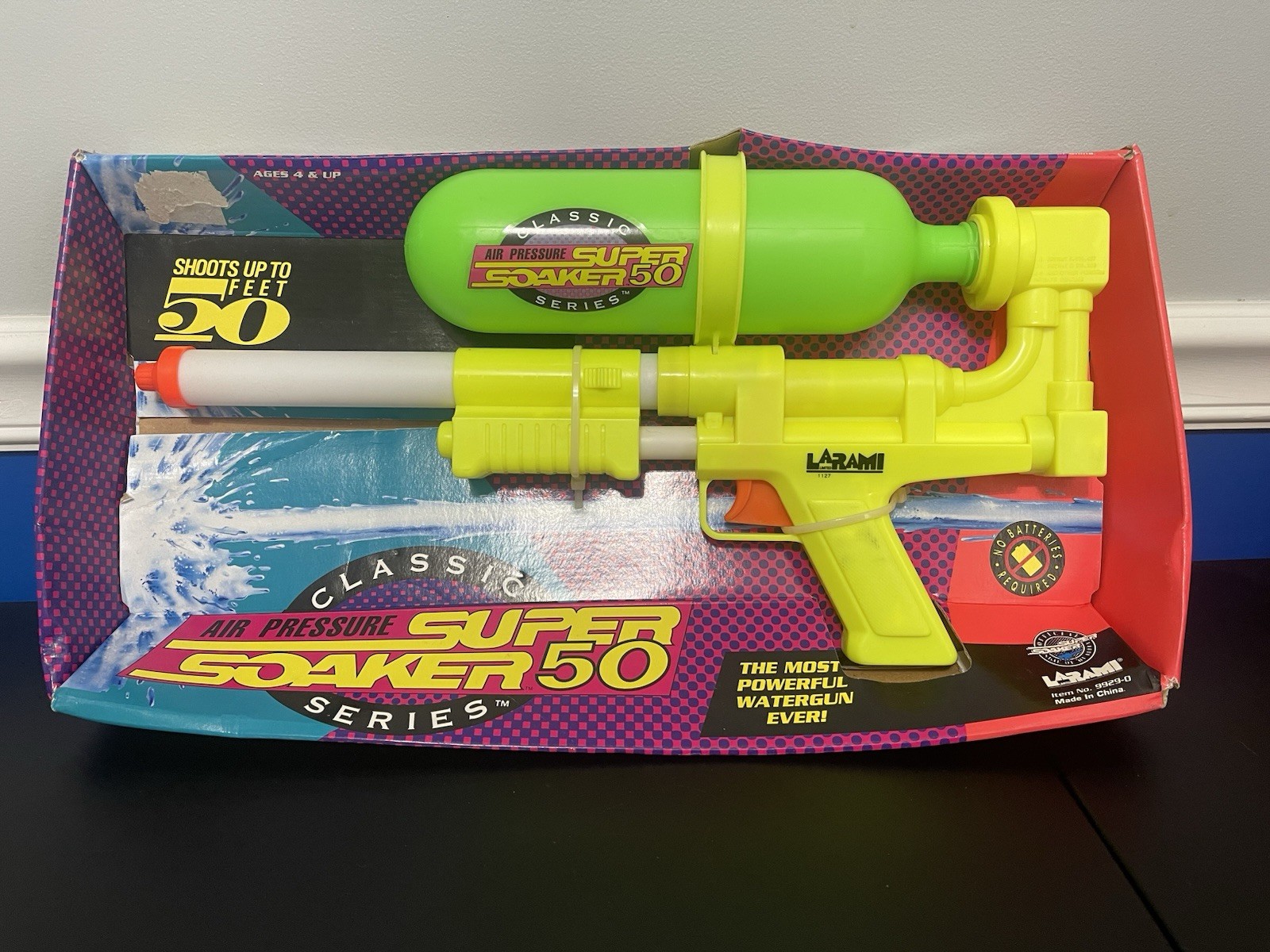 NEW Vintage 1994 Classic Series LARAMI AIR PRESSURE SUPER SOAKER 50 Water Gun B2 NEW Vintage 1994 Classic Series LARAMI AIR PRESSURE SUPER SOAKER 50 Water Gun B2