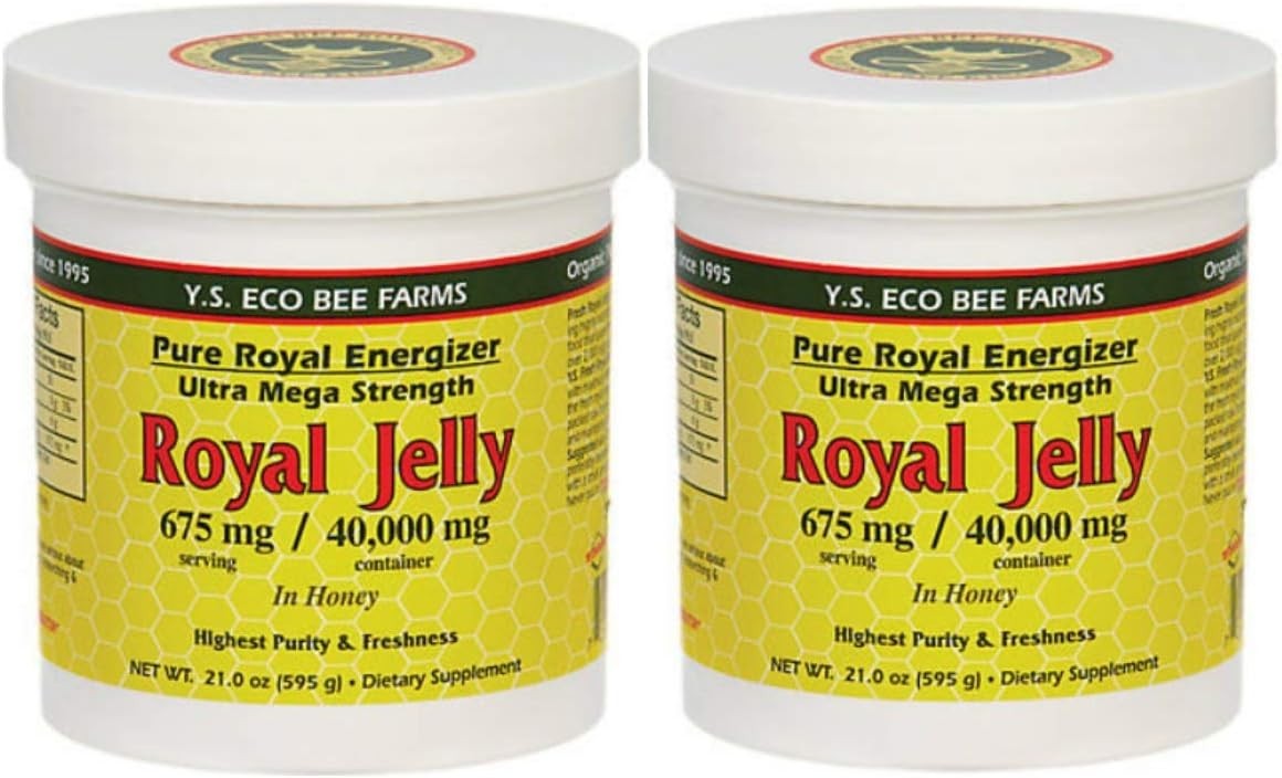 Y.S. Eco Bee Farms Royal Jelly (675mg) 21 oz (Pack of 2)
