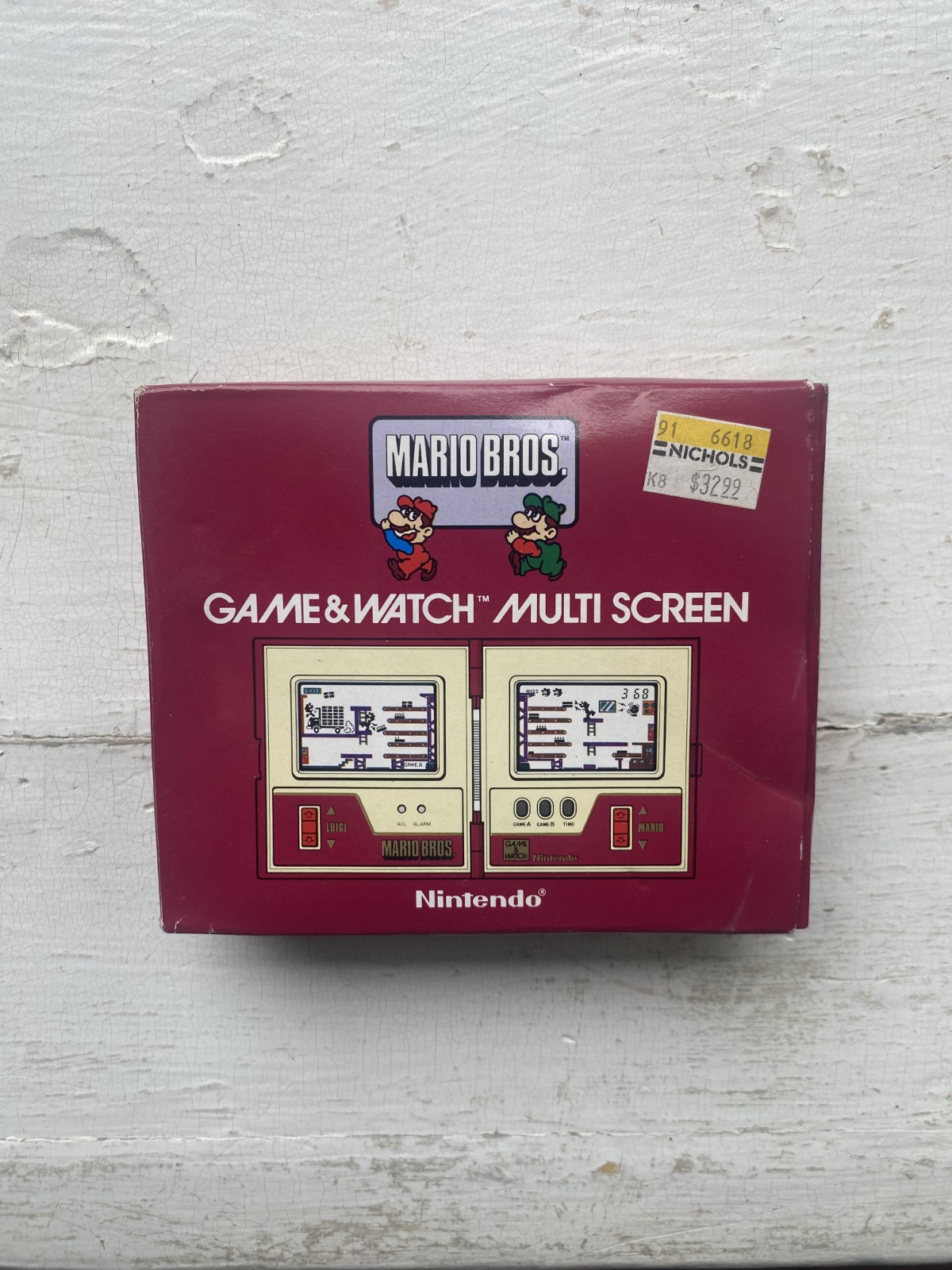 VTG Nintendo MARIO BROS Game & Watch MW-56 1983 MINT IN BOX Unused Deadstock