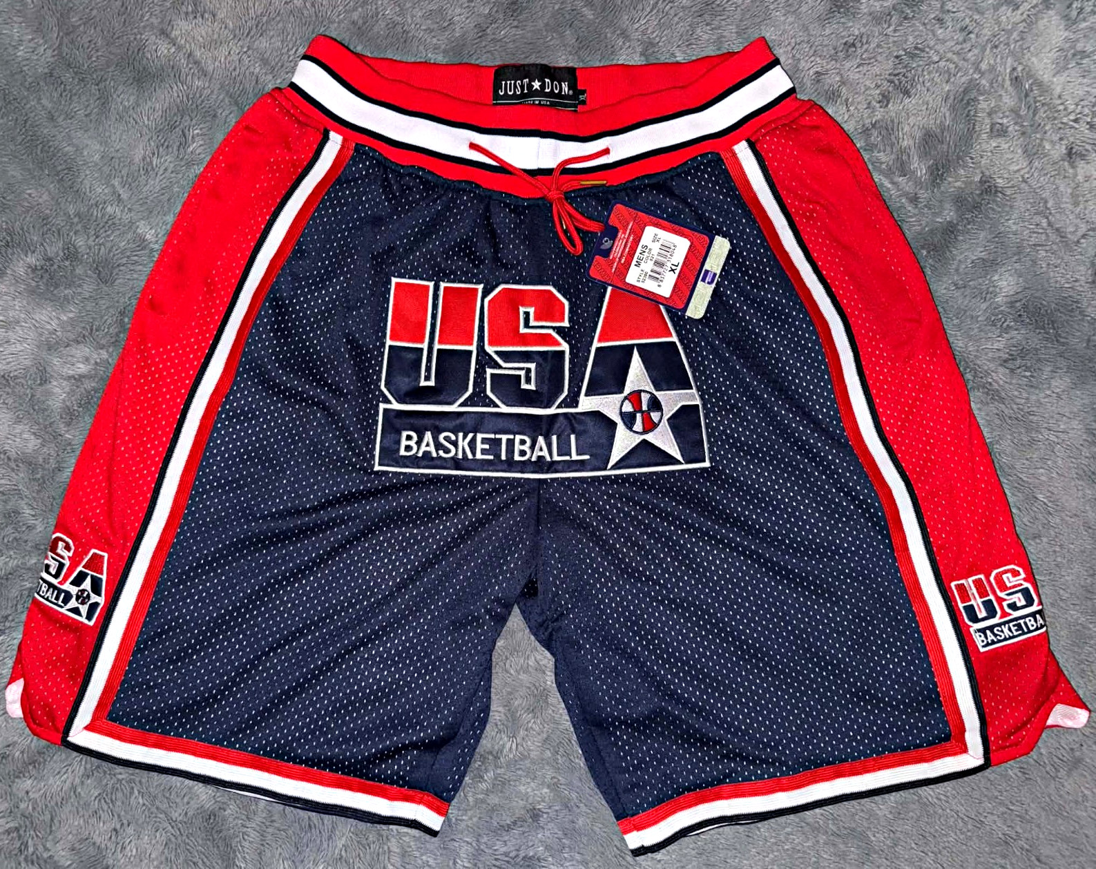 Just Don Team USA 1992 Dream Team Basketball Shorts NEW With Tags