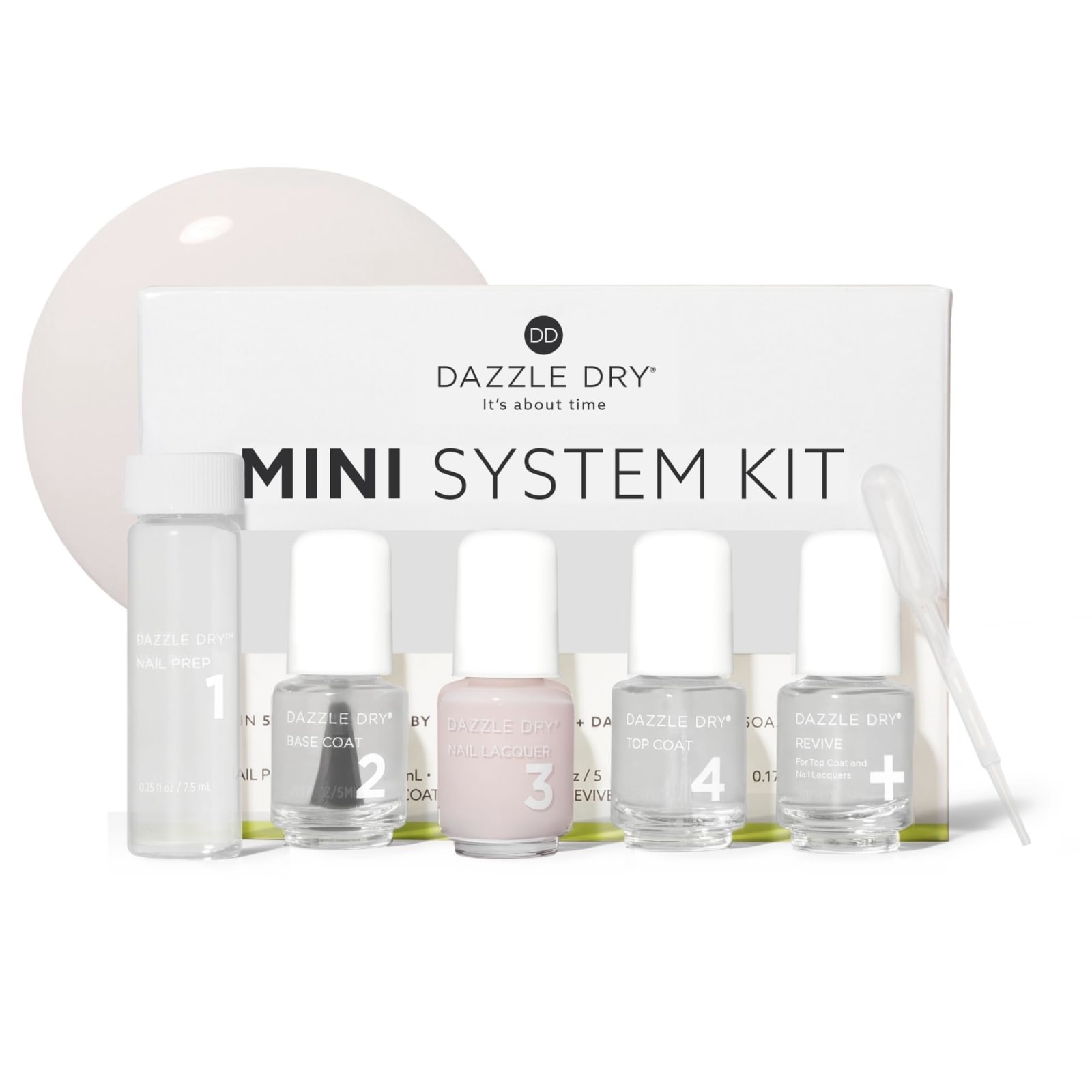 Dazzle Dry Prima Ballerina 5 Piece Mini 4-Step Nail Polish System 0.93 Fl Oz Dazzle Dry Prima Ballerina 5 Piece Mini 4-Step Nail Polish System 0.93 Fl Oz