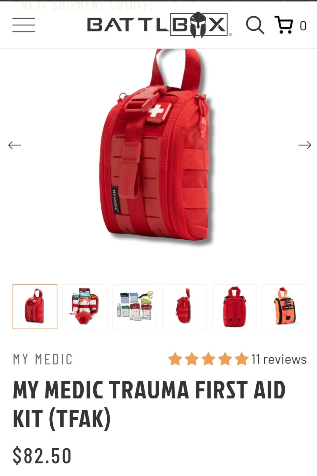 My Medic Trama And First Aid Kit TFAK  BRAND NEW FACTORY SEALED