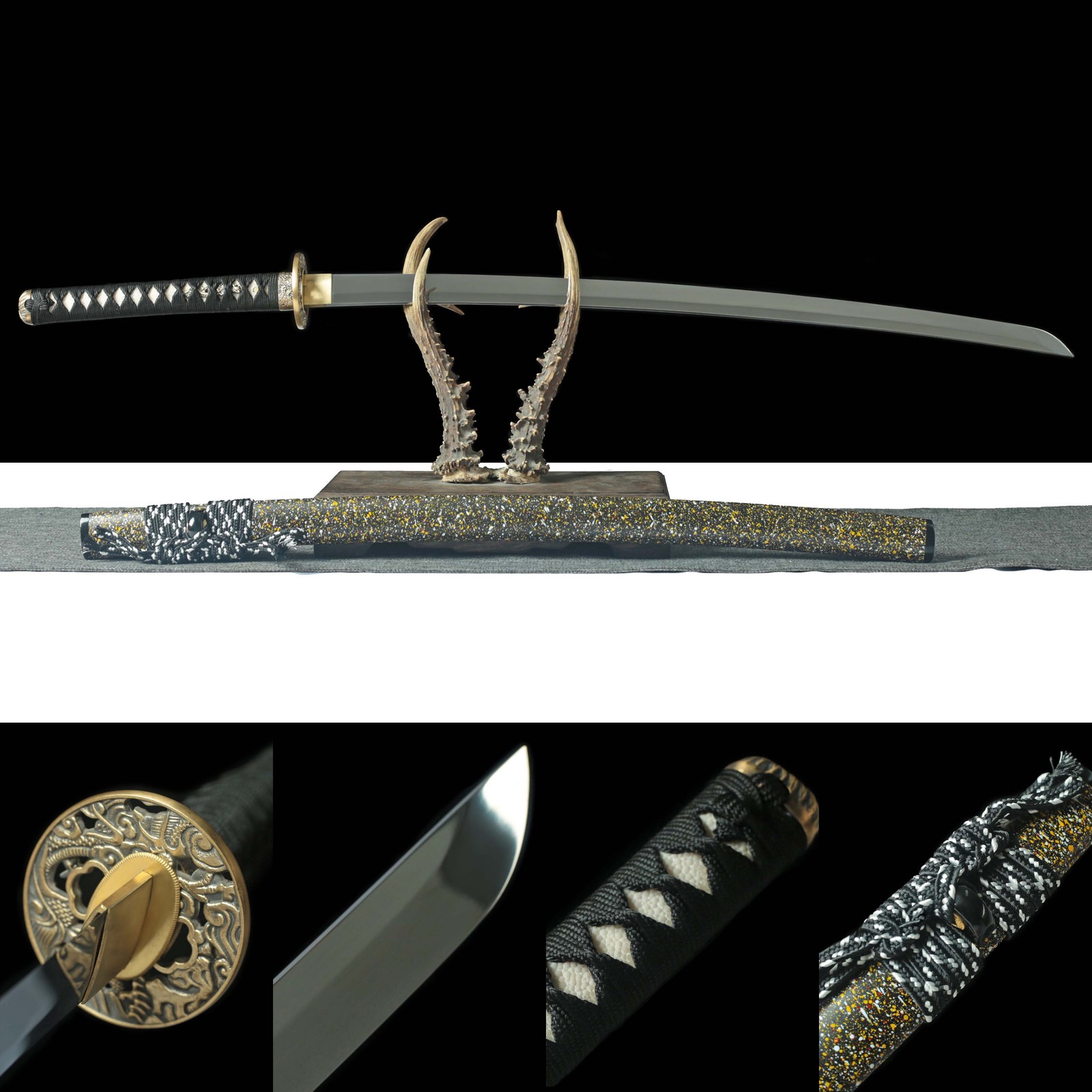 Japanese Samurai Katana Sword S7 Steel Mirror Finish Blade Sharp Full Tang