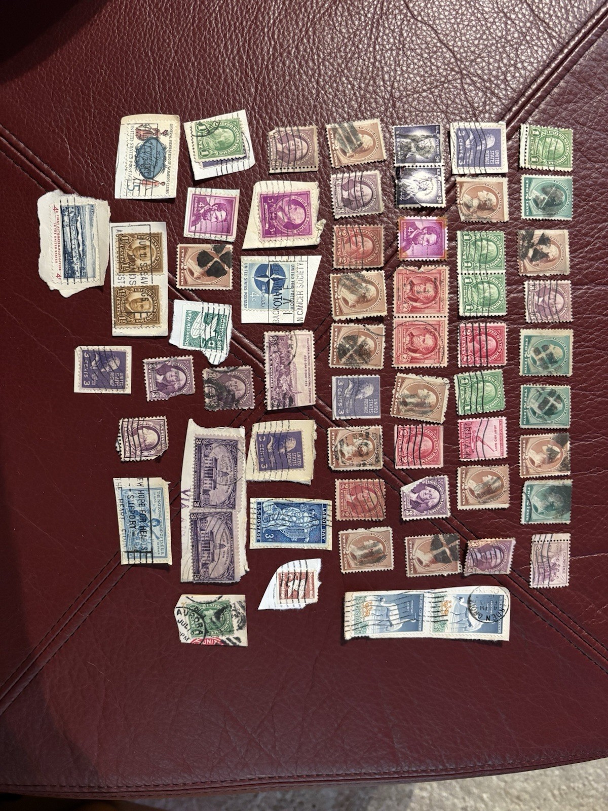 Vintage US Stamp Lot 70+ Used 1880s Washington Bank Note Scott 210 213 & More