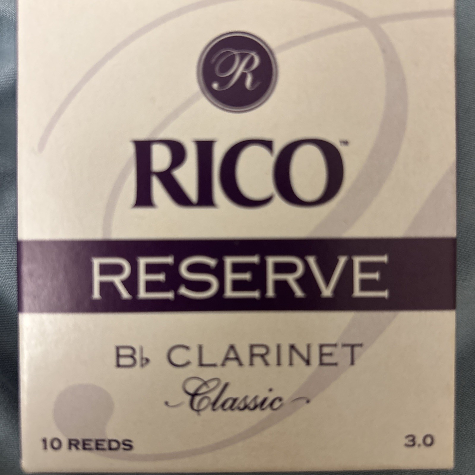 Rico Reserve D\'Addario Clarinet Reeds Size 3.0  (9) Nine Reeds Open Box