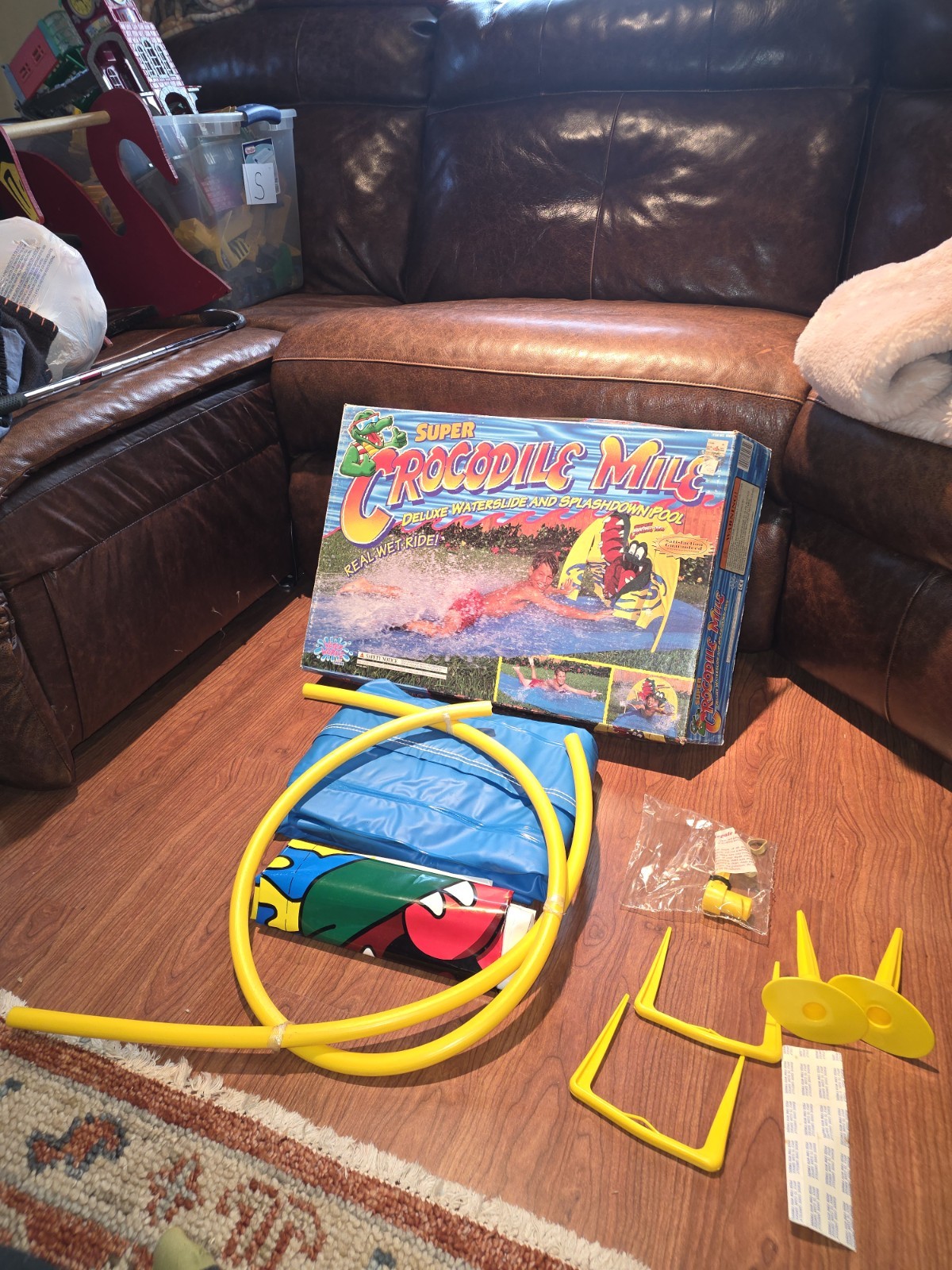 Vintage 1995 Splash Works Super Crocodile Mile Waterslide Open Box Unused Vintage 1995 Splash Works Super Crocodile Mile Waterslide Open Box Unused