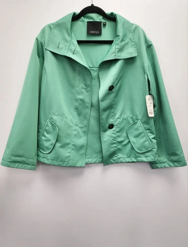 90s CARLISLE Mint Green Cropped Swing Jacket Size 2 XS – NWT / Excellent 90s CARLISLE Mint Green Cropped Swing Jacket Size 2 XS – NWT / Excellent