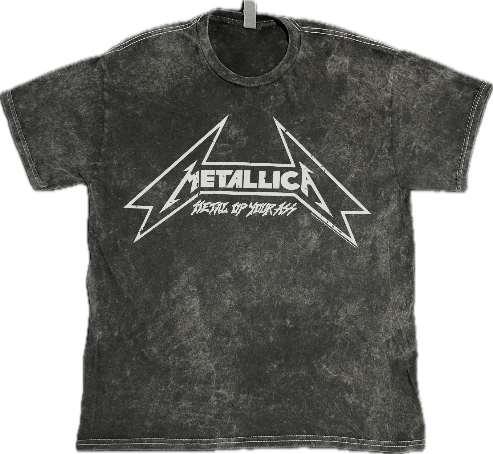 Metallica Metal Up Your A** T-Shirt Hard Rock Metal on Mineral Vintage Wash Tee
