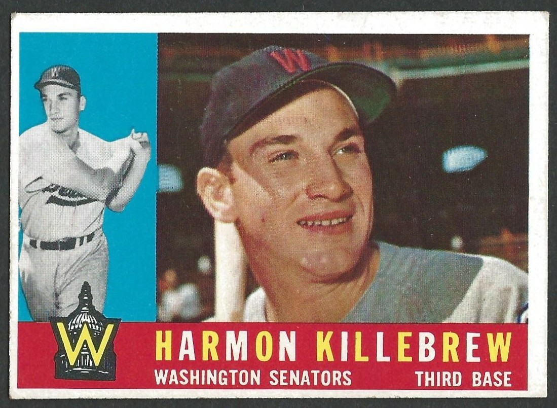 1960 Topps #210 Harmon Killebrew - Washington Senators - VGEx