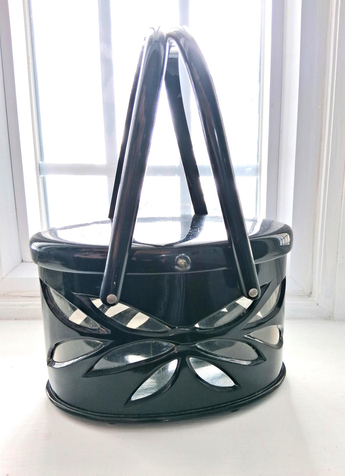 Vintage Saks Fifth Avenue Lucite Box Purse: Mid-Century Black Lucite Handbag Vintage Saks Fifth Avenue Lucite Box Purse: Mid-Century Black Lucite Handbag