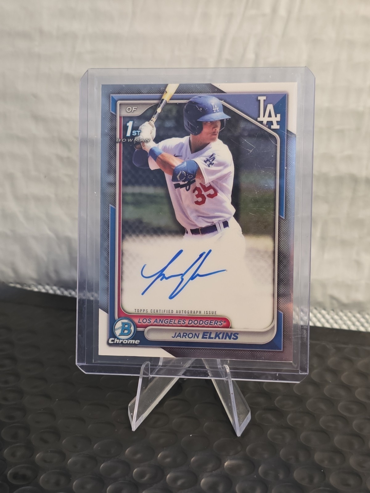 2024 Bowman Chrome 1st 🔥Jaron Elkins CPA-JE Auto🔥 Los Angeles Dodgers🔥