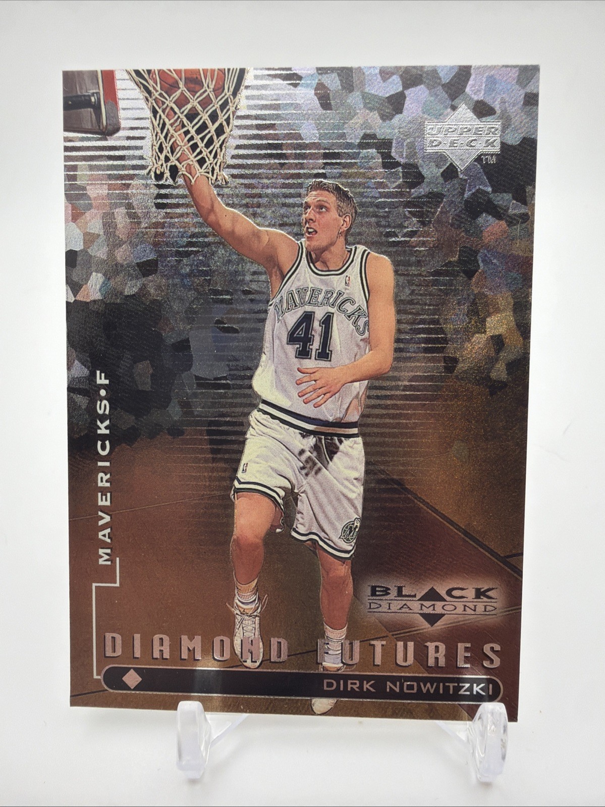 1998-99 Upper Deck Black Diamond - Diamond Futures Dirk Nowitzki #92 (RC) 1998-99 Upper Deck Black Diamond - Diamond Futures Dirk Nowitzki #92 (RC)