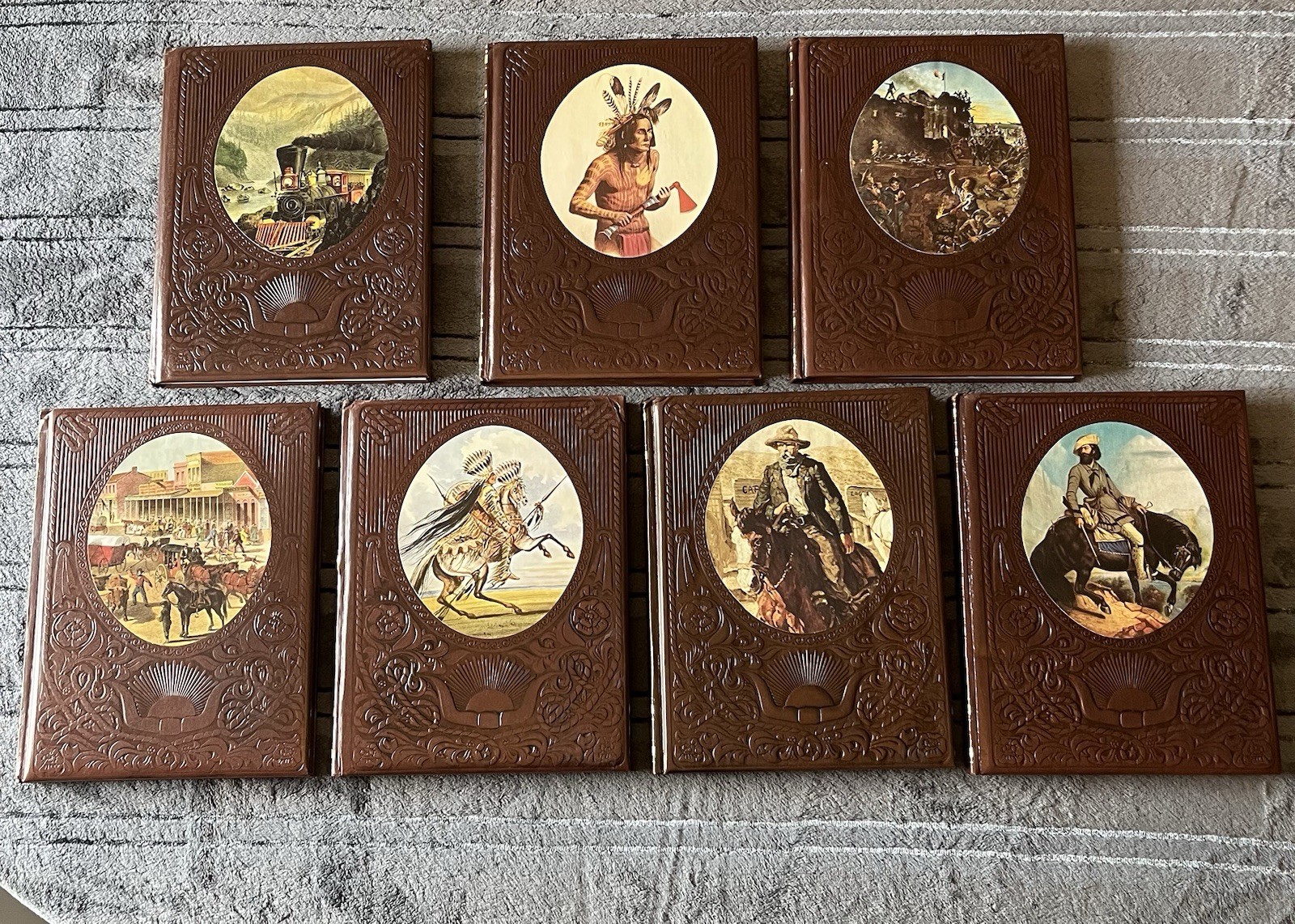 Time-Life The Old West 7-Book Leatherette Hardcover Lot Vintage Western History Time-Life The Old West 7-Book Leatherette Hardcover Lot Vintage Western History