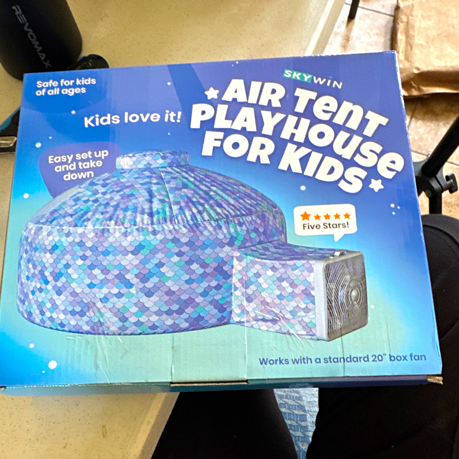 SKYWIN Air Tent Playhouse for Kids, Works with Standard 20\