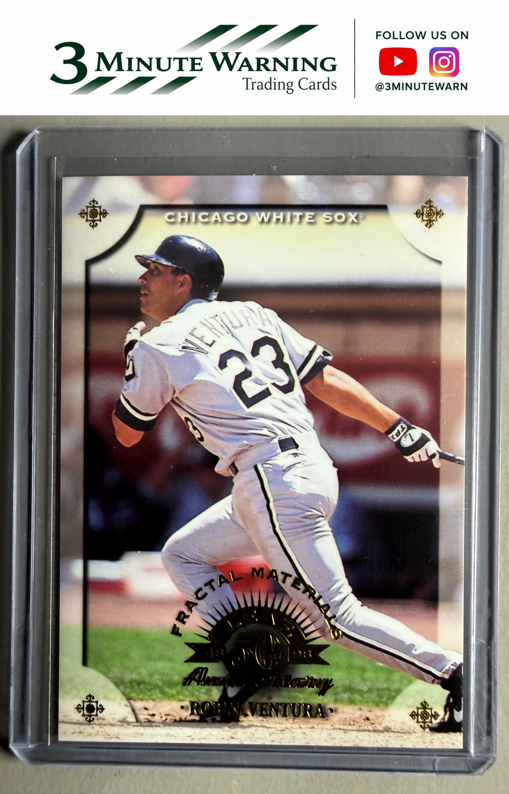 1998 Leaf #68 Robin Ventura Fractal Materials #/3250