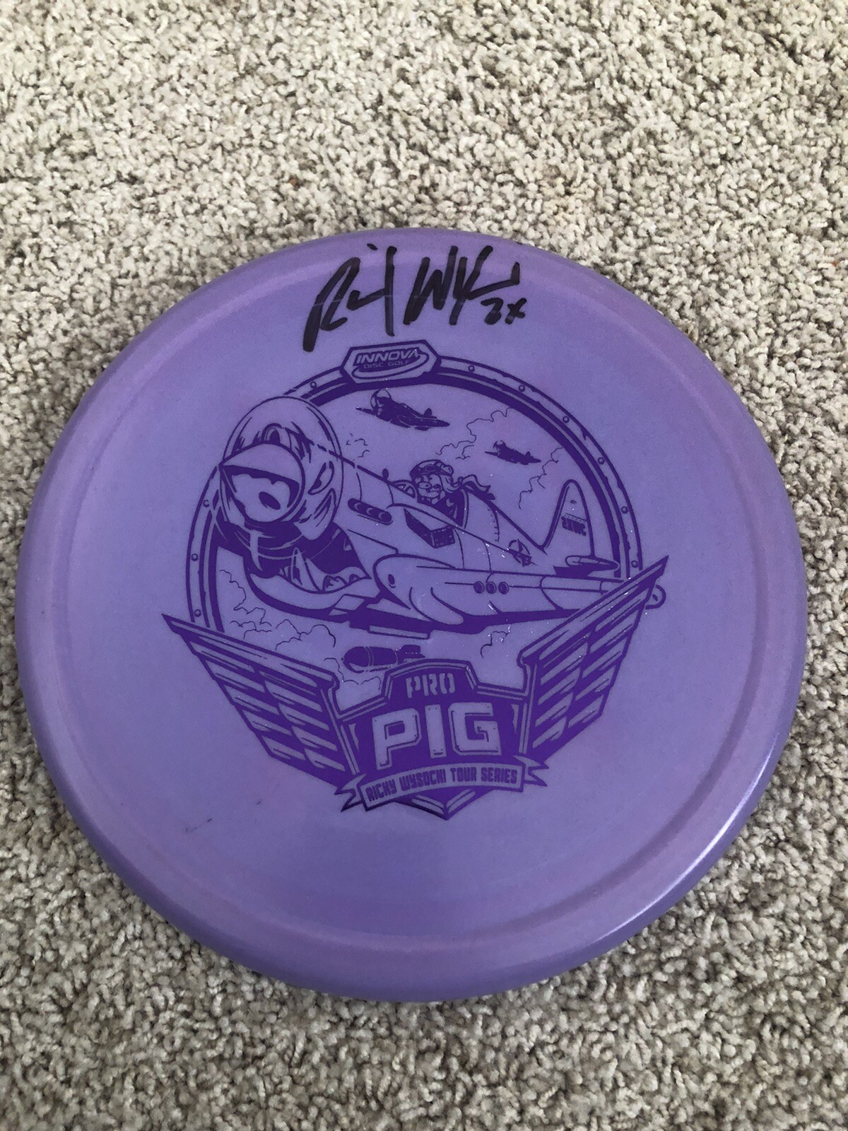 Signed 2021 Ricky Wysocki Tour Series Innova Glow Pro Pig 175g Brand New Signed 2021 Ricky Wysocki Tour Series Innova Glow Pro Pig 175g Brand New