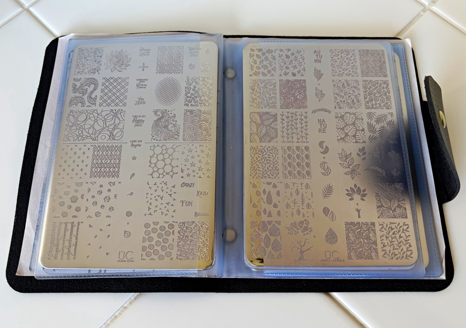 9 Uber Chic Nail Stamping Plates Bundle