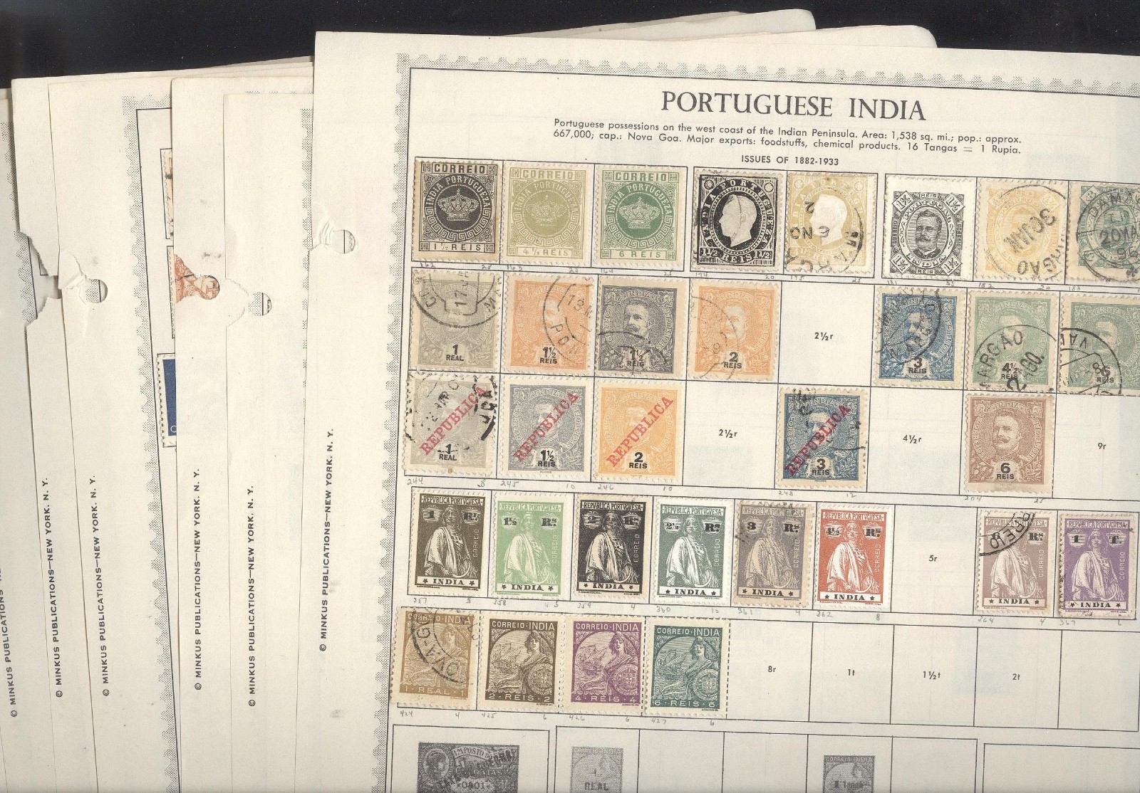 PORTUGAL & COLONIES, Excellent Stamp Collection hinged on Minkus pages