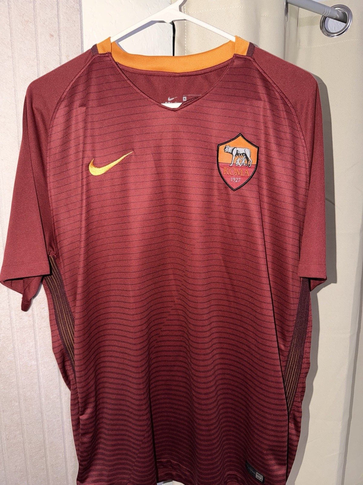 Nike Roma 17/18 Home Soccer Jersey- Men’s XL