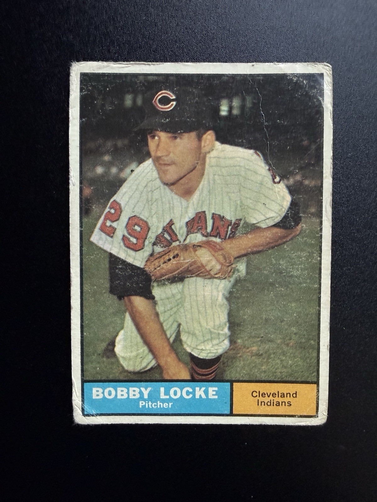 1961 Topps - High # Bobby Locke #537 Low Grade