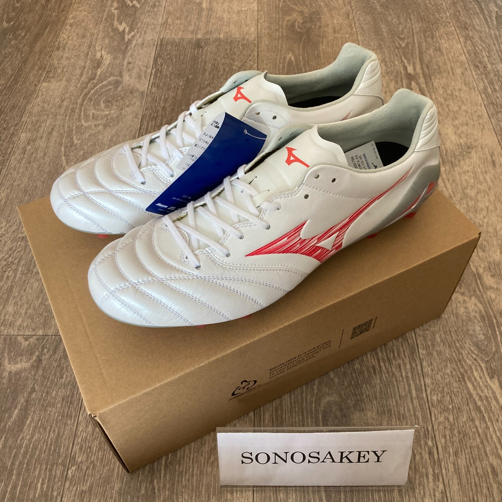 MIZUNO MONARCIDA NEO III ELITE P1GA2420 60 Super White Pearl × Red New in Box