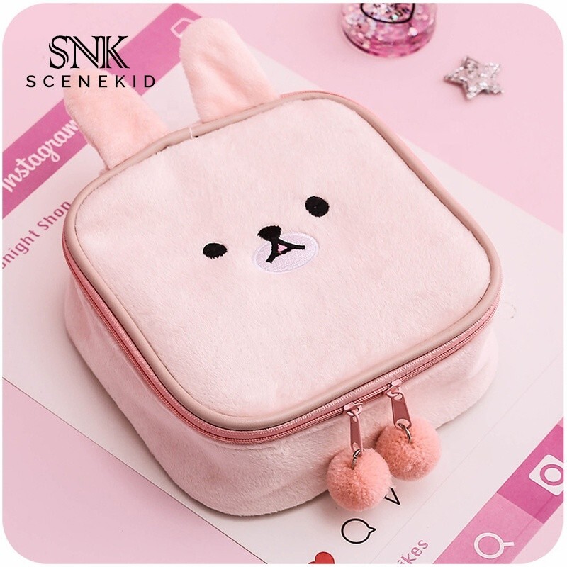 Super Cute Pink Bunny Makeup Bag NEW  @@