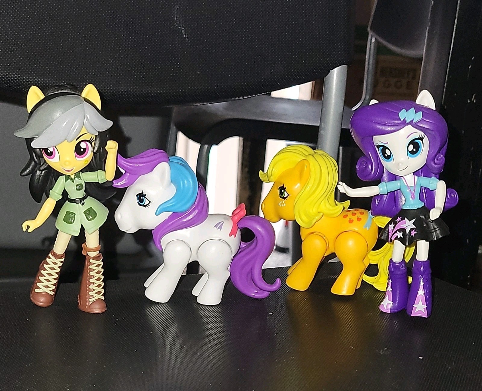 My Little Pony Plastic Figure Lot of 5 - Rarity, Daring Doo