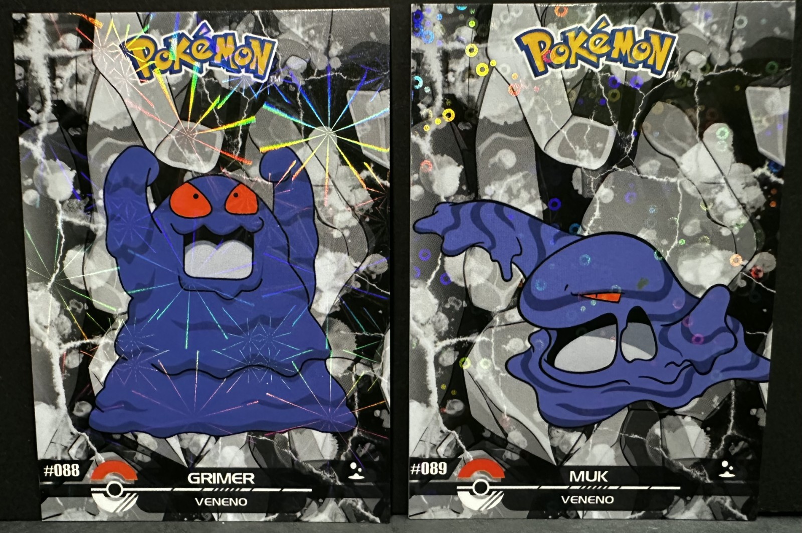 GRIMER X MUK - POKEMON BLACK DARK CRYSTAL CARD COLLECTION HOLO