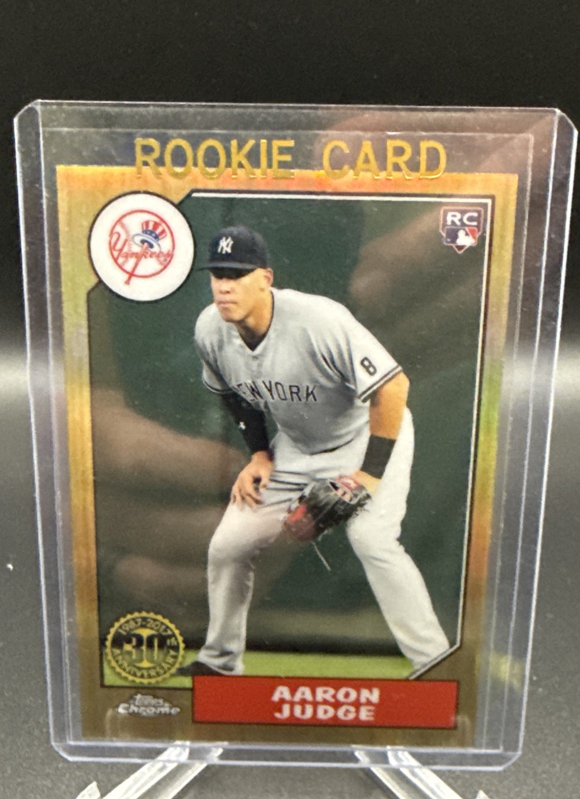 2017 Topps Chrome - 1987 Design Aaron Judge #87T-8 (RC) 2017 Topps Chrome - 1987 Design Aaron Judge #87T-8 (RC)
