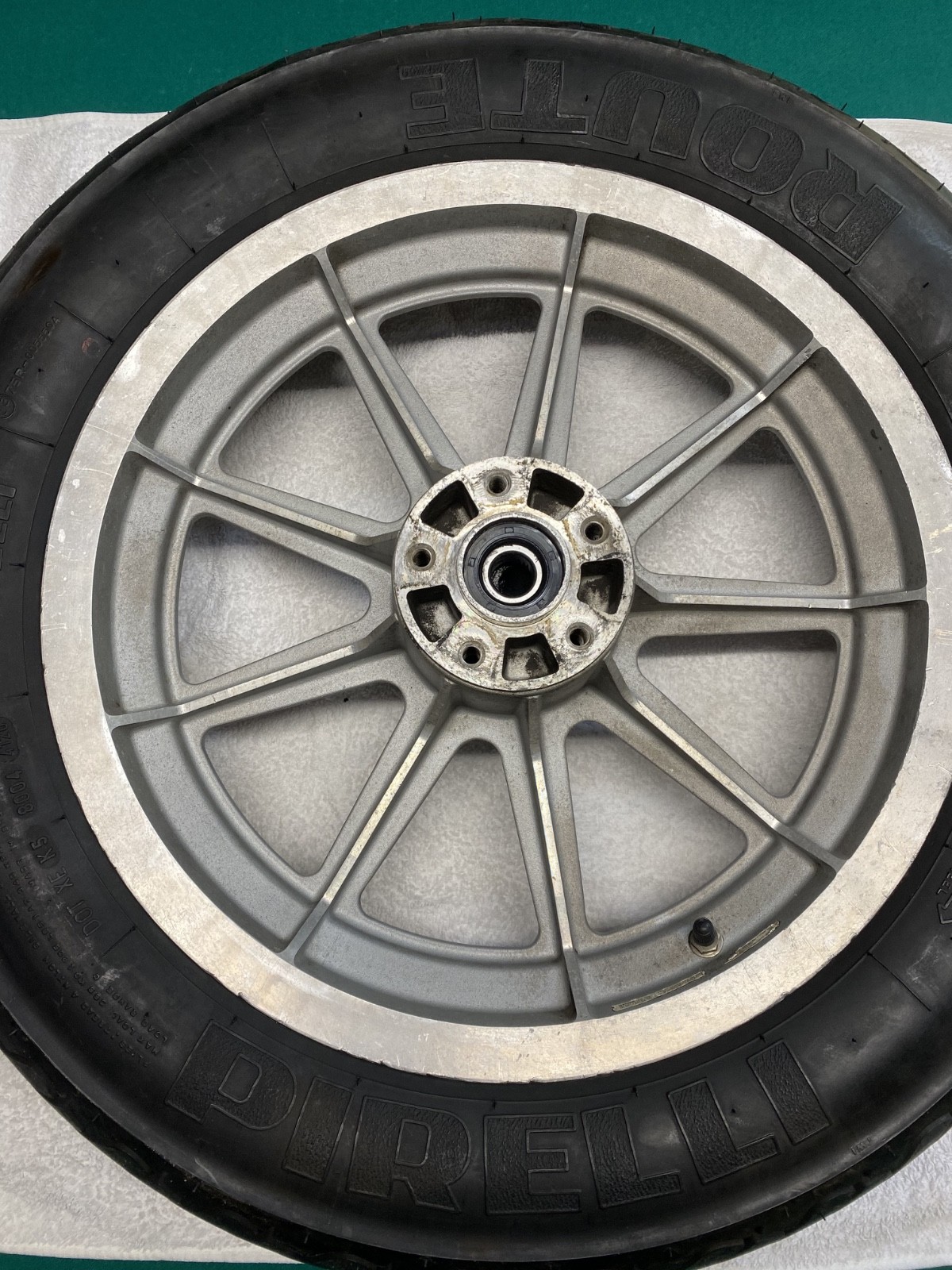 Harley-Davidson FXR Dyna 16x3.00 Rear 9 Spoke Mag Wheel Great Condition Harley-Davidson FXR Dyna 16x3.00 Rear 9 Spoke Mag Wheel Great Condition